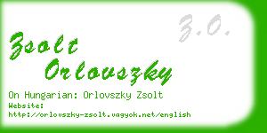 zsolt orlovszky business card